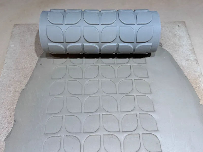 Mid-Century Modern Texture Roller for Clay