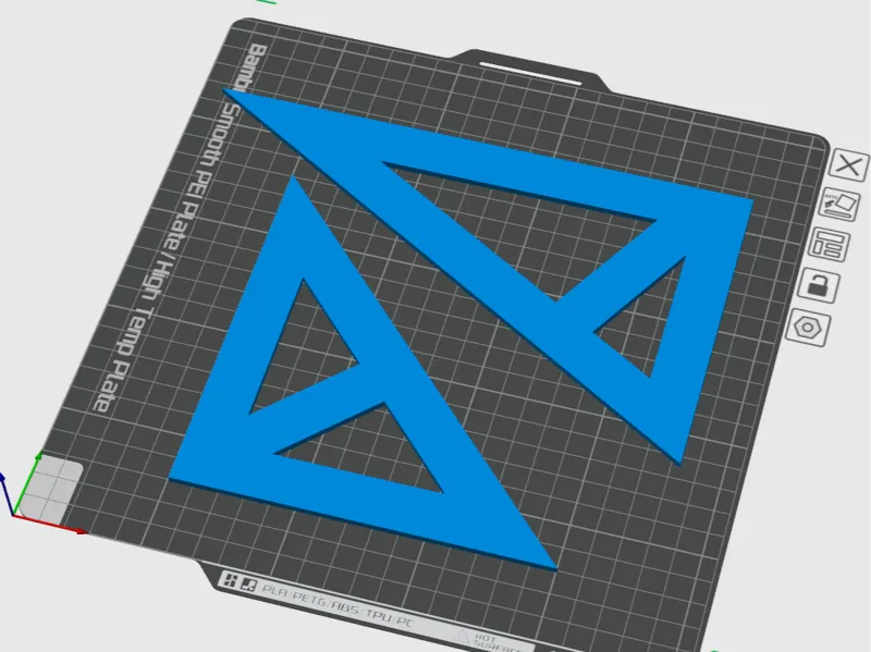 Sliding Right Angle Set Squares (45° + 30/60°)