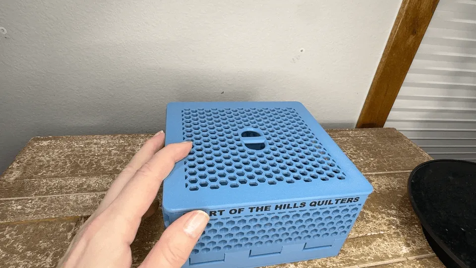 Cagette hexagonale pliable avec couvercle