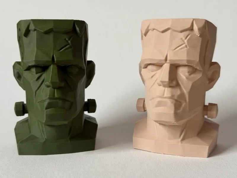 Frankenstein Head Statue – 3D Printed Horror Decor