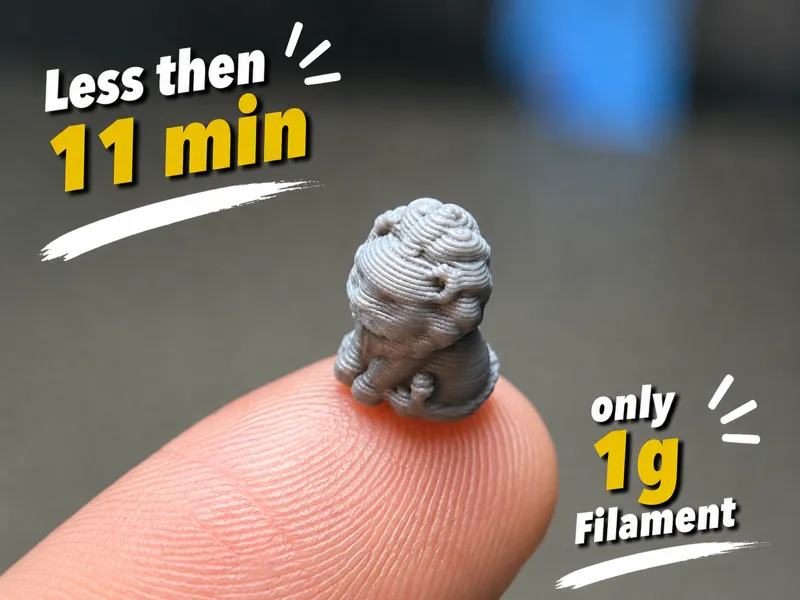 Mini Lion – Tiny 3D Print 1g Filament Fast & Easy