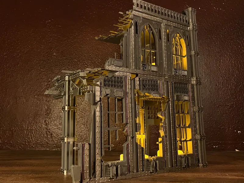 Damaged Imperial Office Wargame Terrain