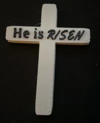 "He is Risen" Cross, 0.24mm layer, 2 walls, 15% infill