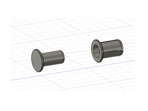 Raccord cylindrique Ø15x25mm