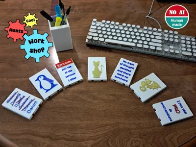 Pencil cup with interchangeable face plates