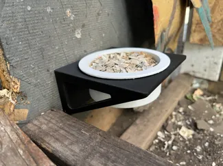 Wall-Mounted Chicken Grit & Oyster Shell Feeder