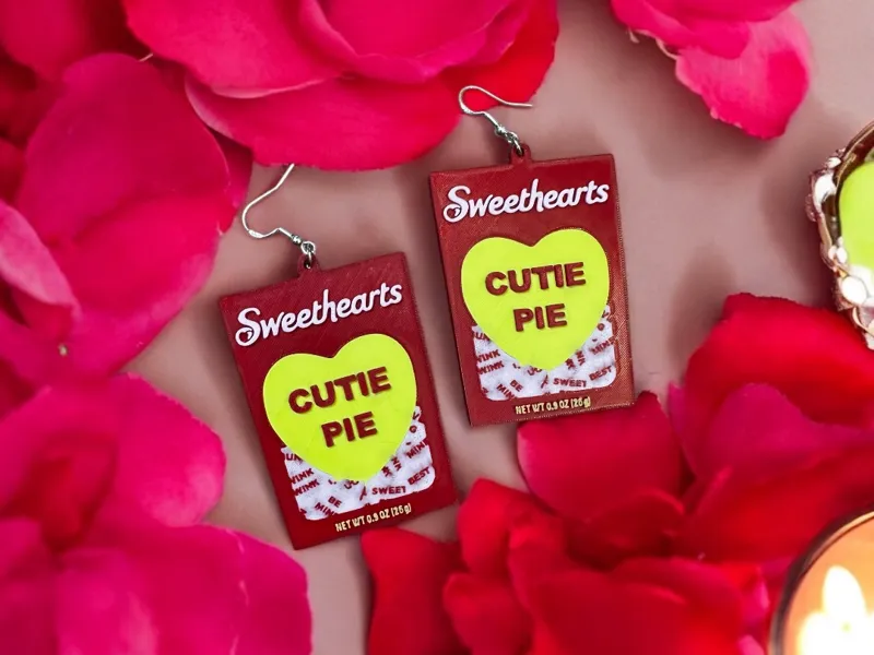 sweetheart candy box earrings