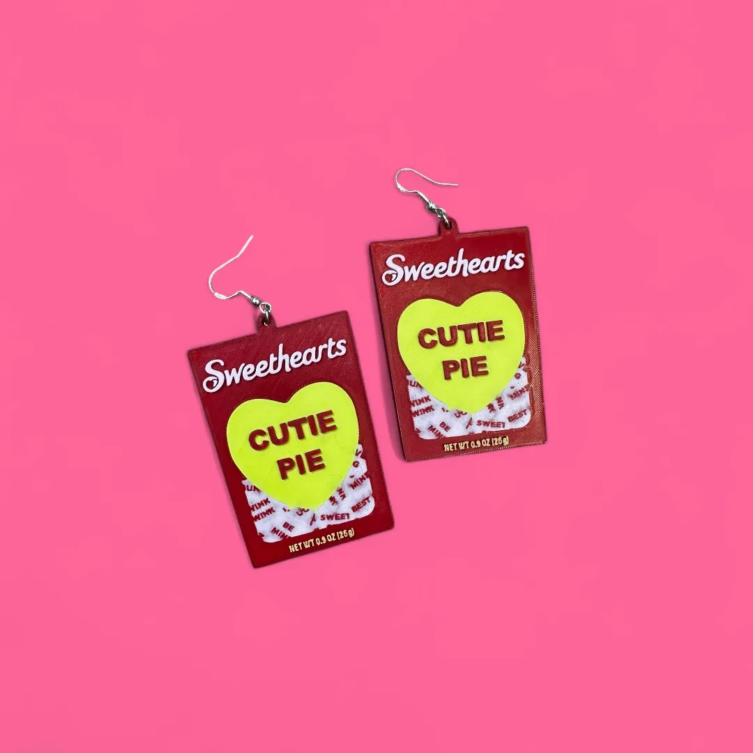 sweetheart candy box earrings view 3