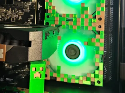Minecraft PC Fan Cover 120mm