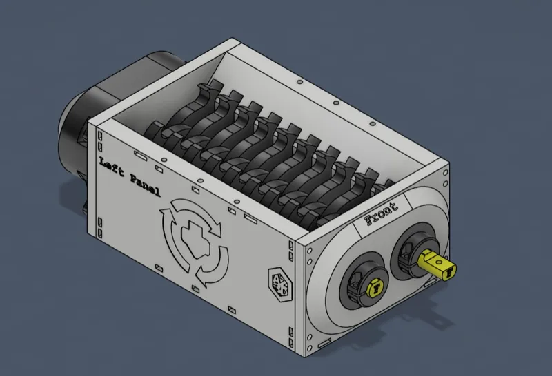 LibreShred Two | 3D Printed Dual Shaft Shredder