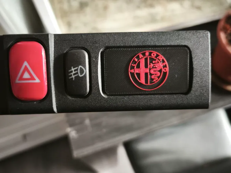 Dashboard clock cover for Alfa 145