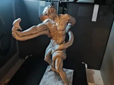 Athlete wrestling a Python from Scan the World