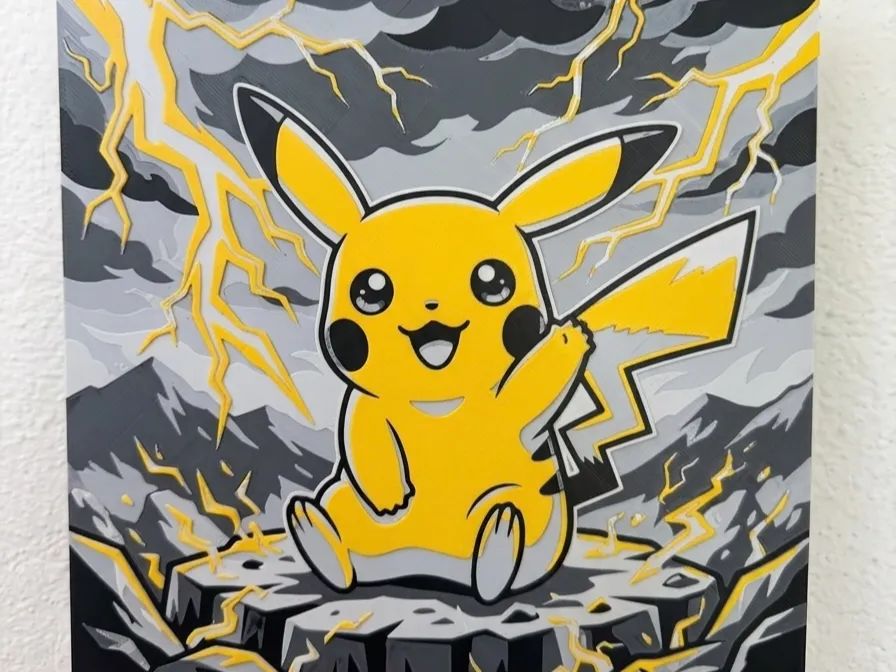 Rayo Pikachu Vector Pikachu Rayo Hueforge - Modelo de impresión 3D gratuito - MakerWorld