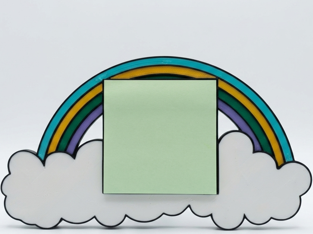 Rainbow Postit Holder (Print in Parts-no AMS)