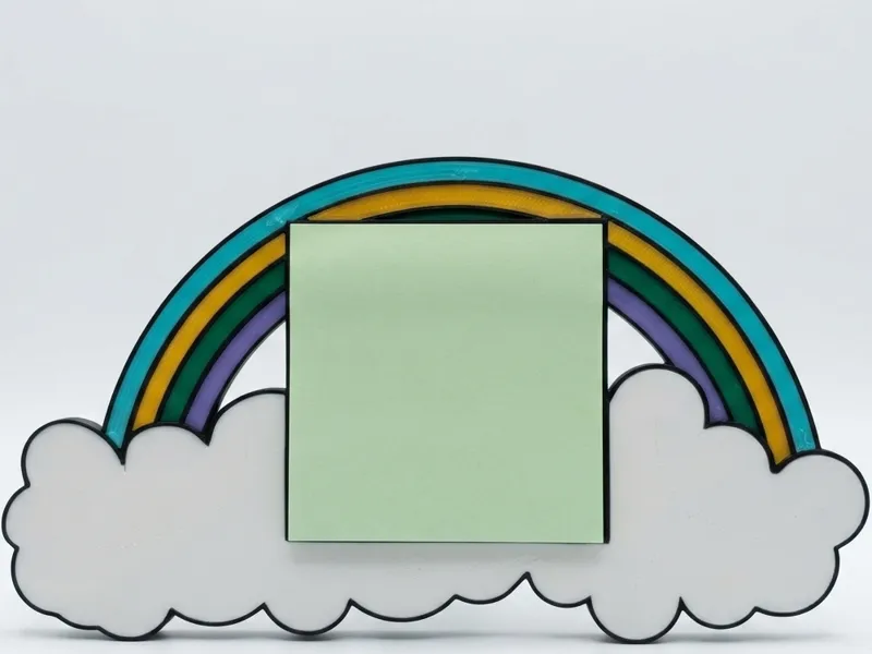 Rainbow Postit Holder (Print in Parts-no AMS)