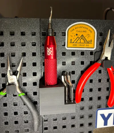 Deburring Tool Holster for Pegboard 