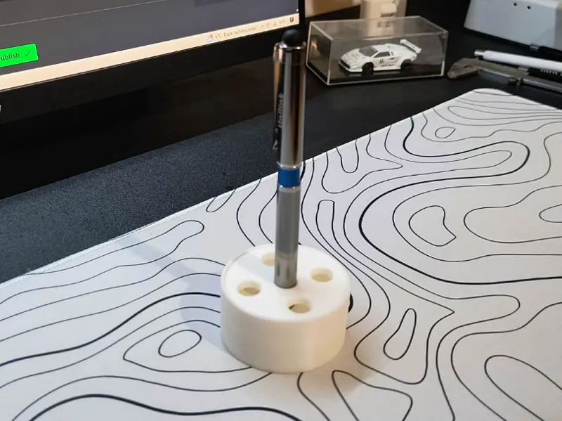 Pen organizer-holder for 5 pens