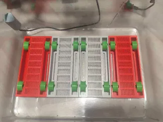可拆卸 磁吸 四盘位干燥箱耗材支架 
