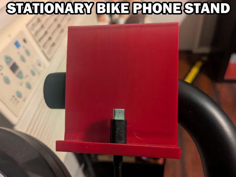 Stationary Bike Phone Stand