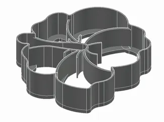 Hibiscus flower cookie cutters