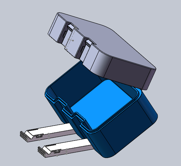 Miniatura 6 do modelo 3D 带卡扣的一体打印电池收纳盒（无需五金无需支撑无需组装，含同款大、小号空盒子）