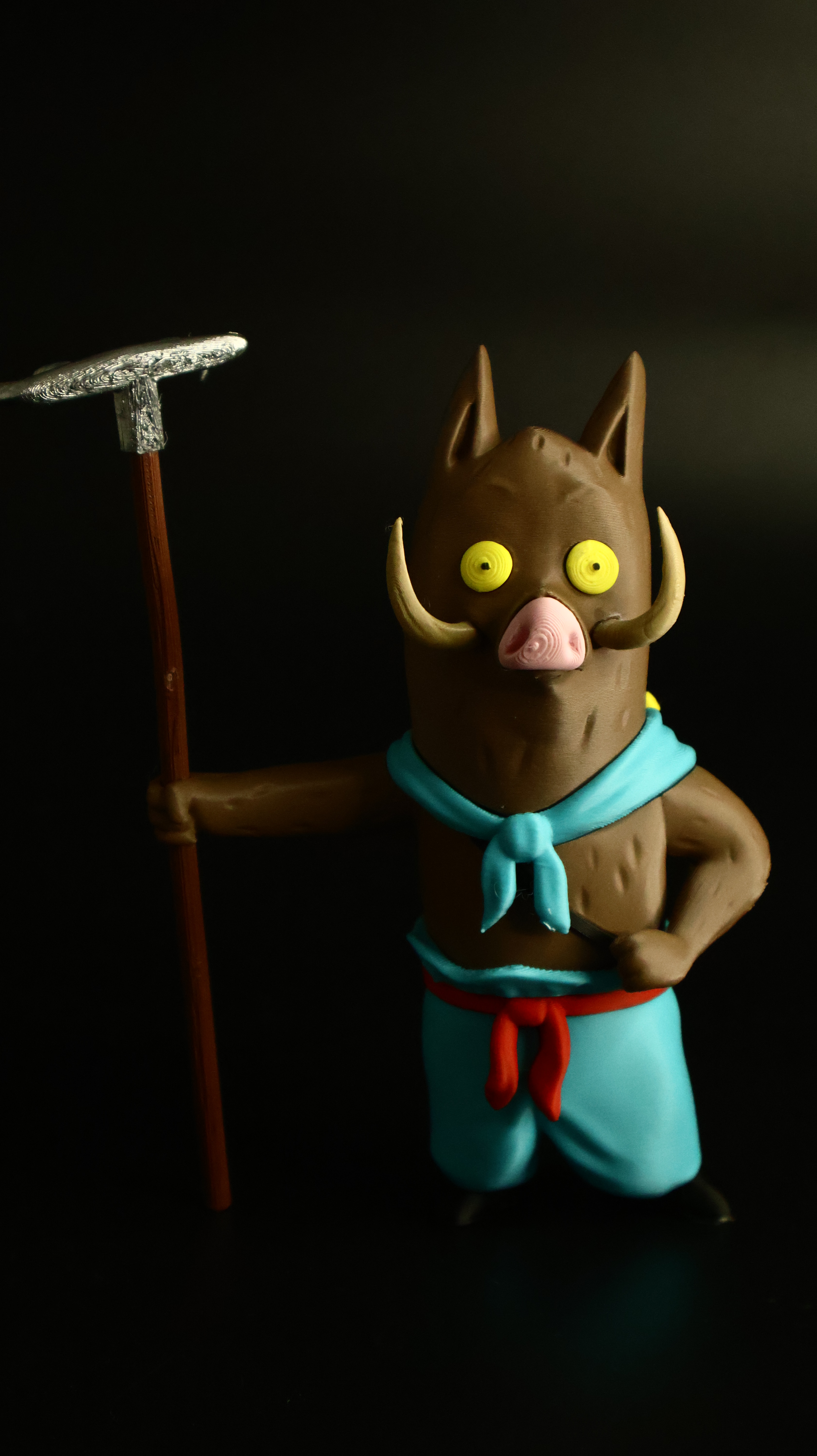 Miniatura 1 do modelo 3D 浪浪山小妖怪猪八戒猪刚烈小猪妖