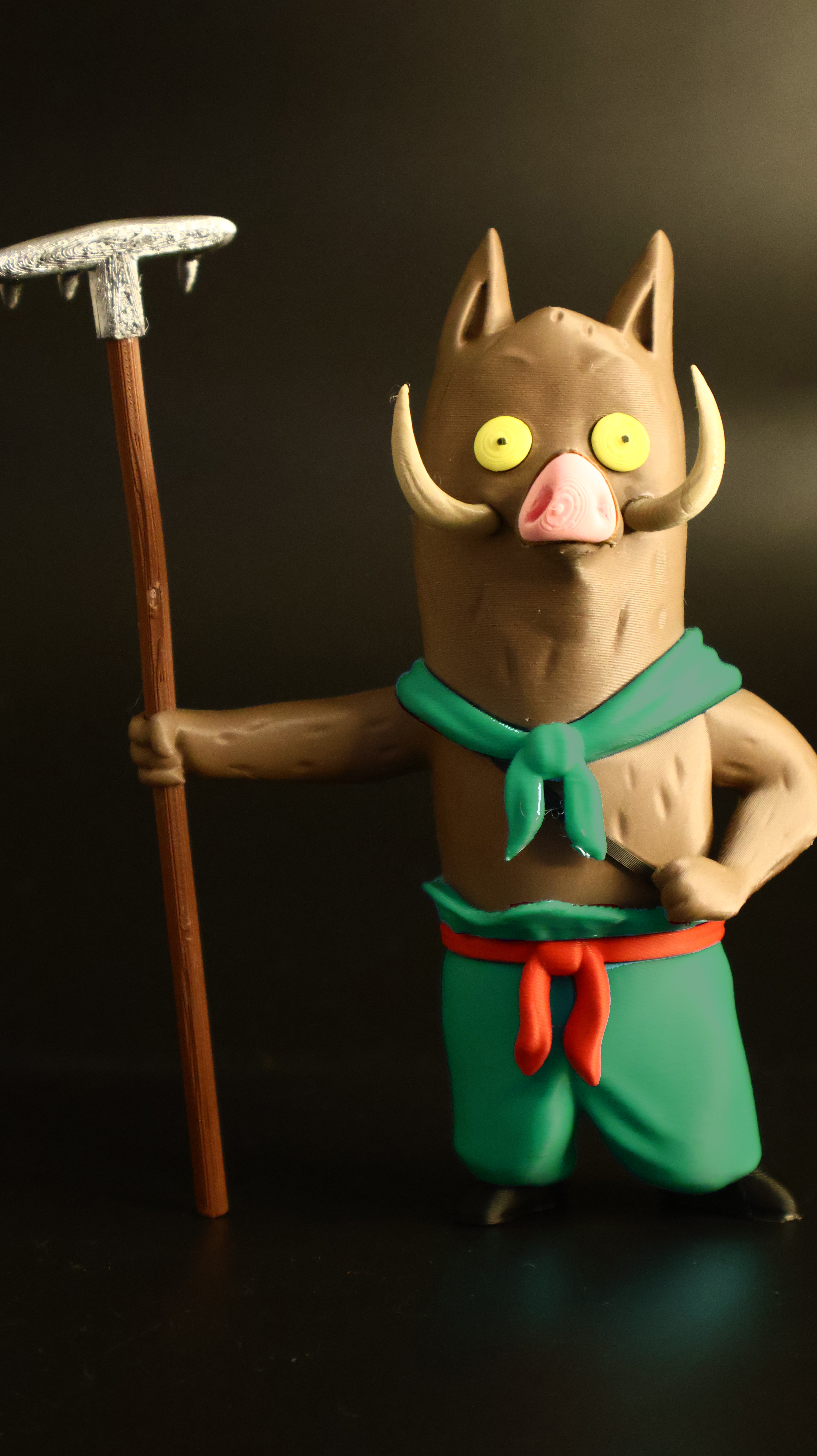 Miniatura 2 do modelo 3D 浪浪山小妖怪猪八戒猪刚烈小猪妖