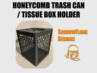 Small Honeycomb Trash Can / Tissue Holder V1