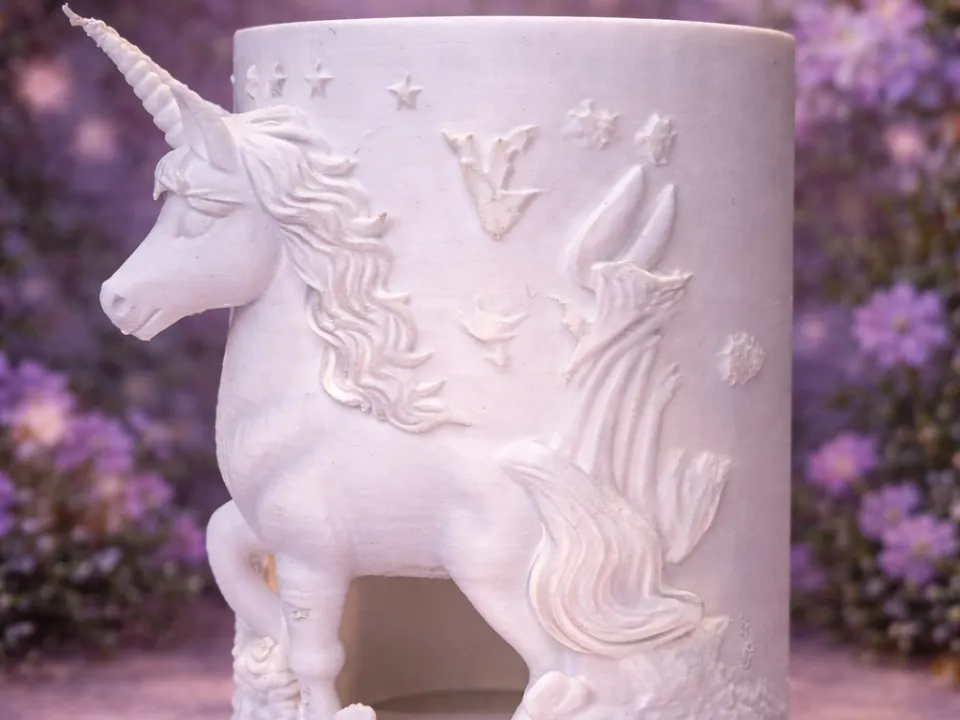 Bougeoir licorne enchantée