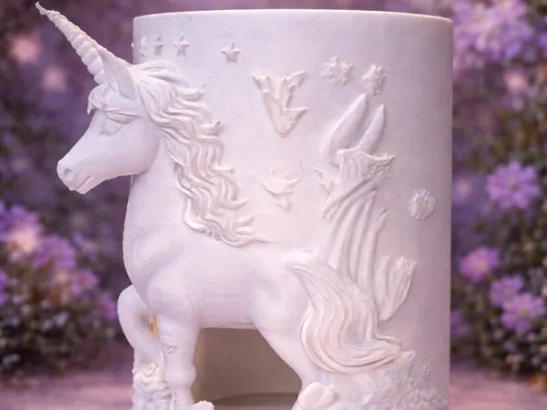 Bougeoir licorne enchantée