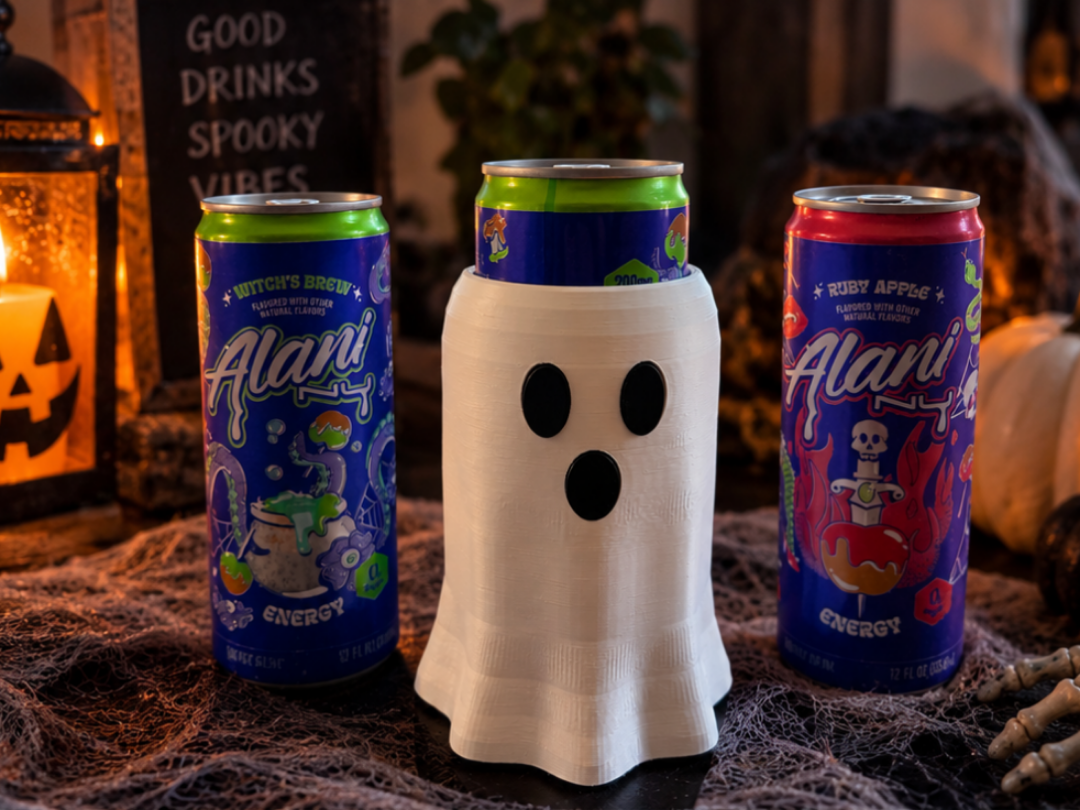 Ghost Slim Can Holder – 60mm / 12oz Slim Can 3D model