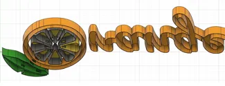 LED Sign Orange