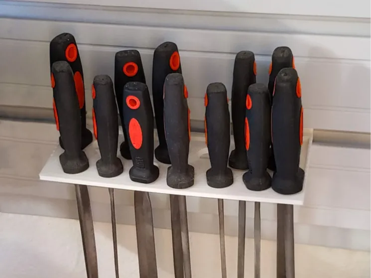 Slatwall Tool Holder for Screwdrivers & Pliers