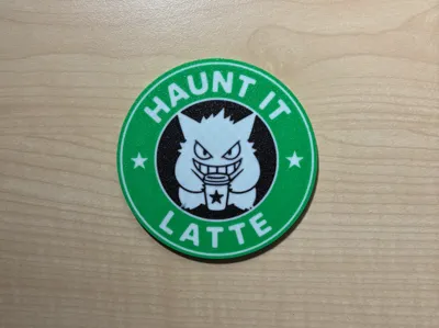 Gengar [Haunt It Latte] Coaster
