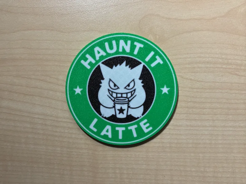 Gengar [Haunt It Latte] Coaster