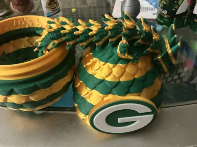 Green Bay Packers Dragon Egg and Dragon NFL