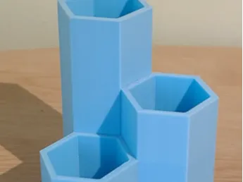 Hexagon Desk Pencil Holder