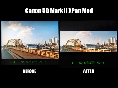 Canon 5D Mark II XPan Panoramic Viewfinder Mask 