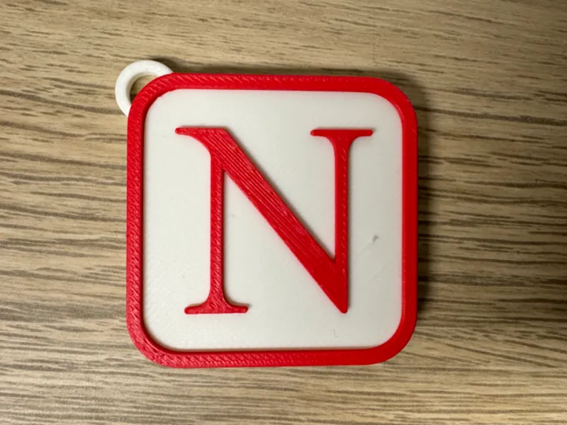 Schlüsselanhänger Buchstabe N Keychain Letter N