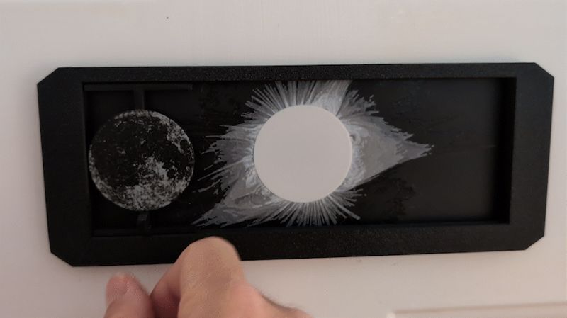 Solar Eclipse Simulator Door Magnet