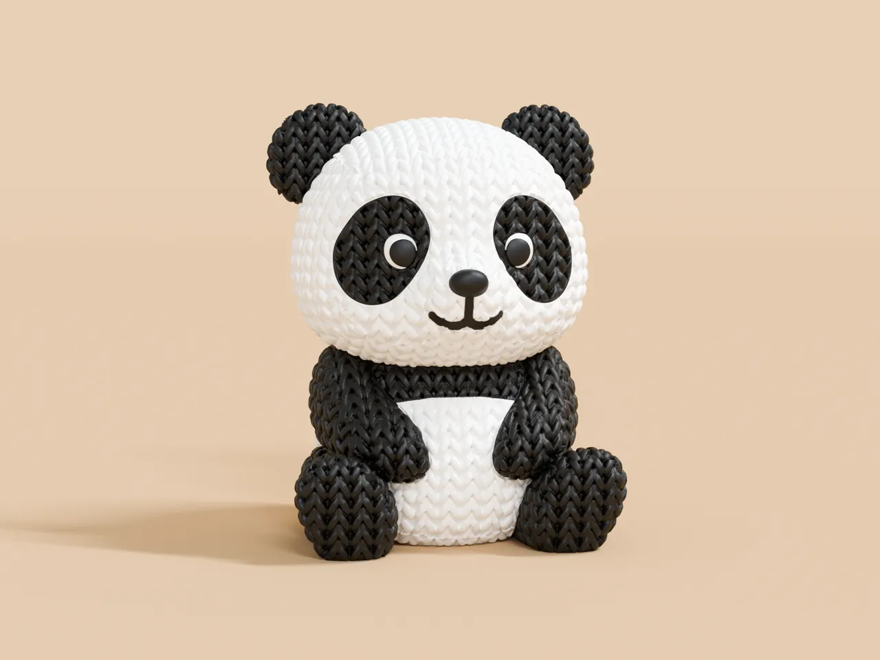 Knitted Panda view 4