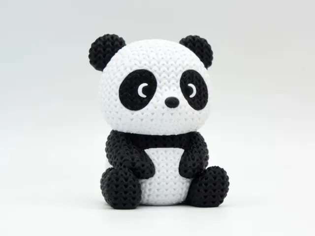 Knitted Panda