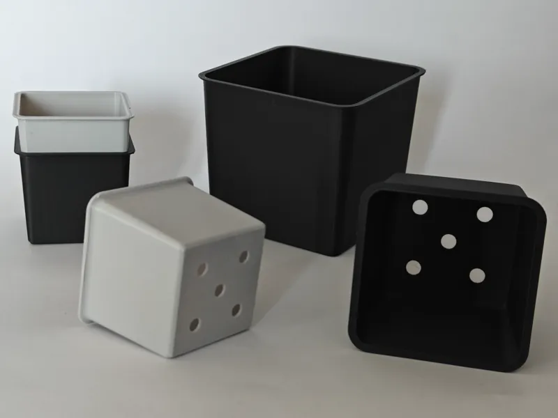 Stackable Square Seedling Pots | 3 Sizes