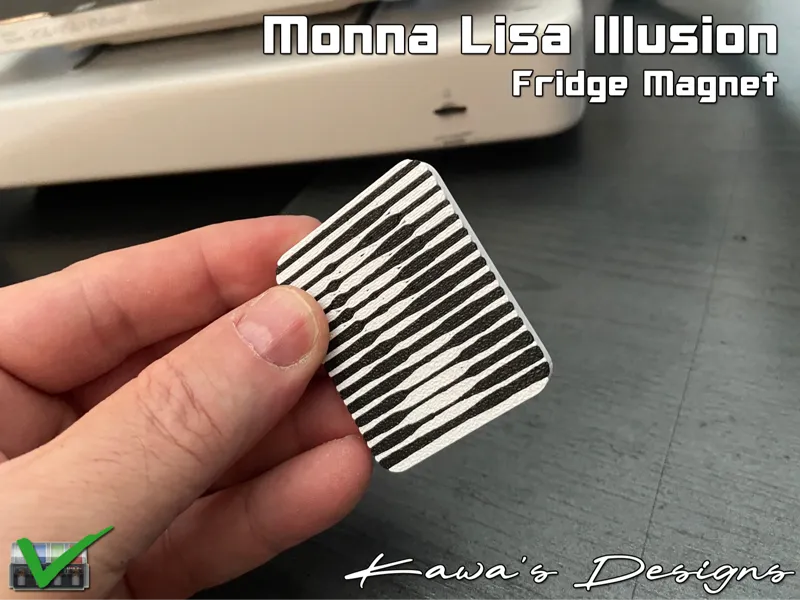 Monna Lisa Illusion Fridge Magnet