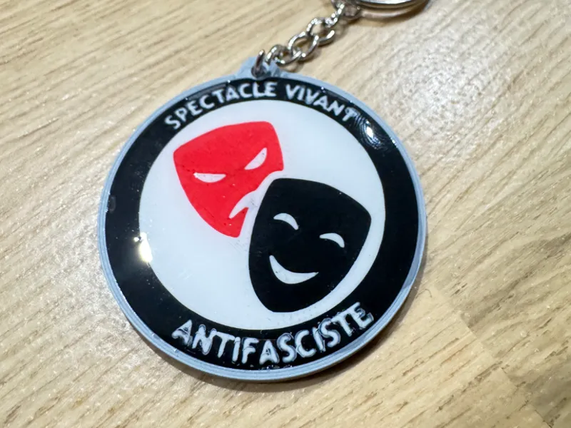 Porte clés Spectacle vivant antifasciste