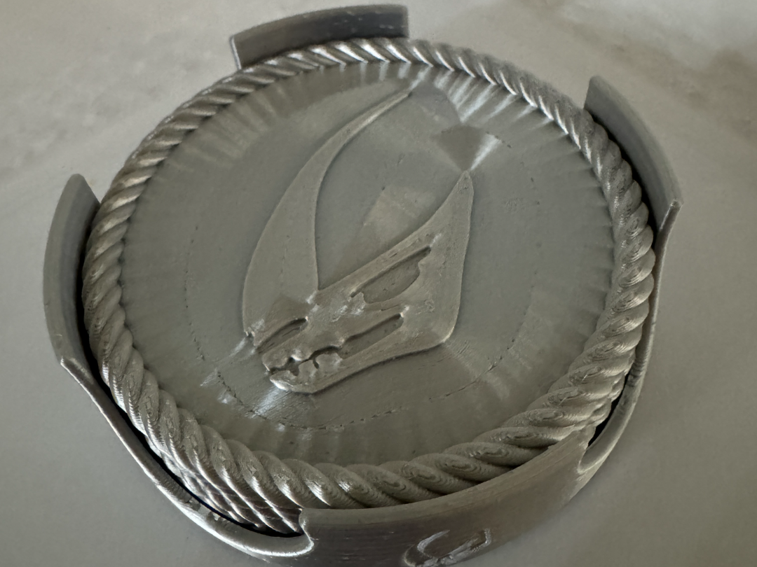 Mandalorian Grogu Mudhorn shield Coasters 