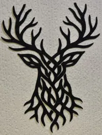 Tête de cerf murale style celtique — photo 2