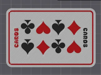Playing card topper