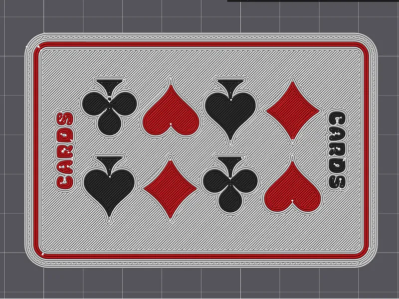 Playing card topper