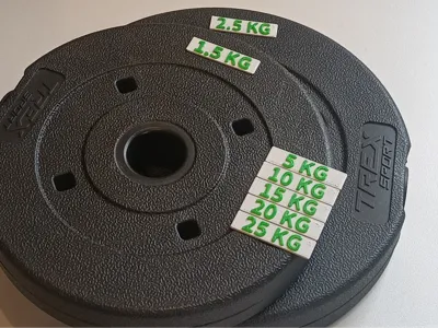 Weight Plate Label set